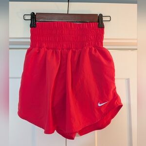 Nike Women’s High Waisted Shorts Size XS Bright Pink/Red Color Lined